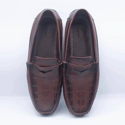 Men's Deep Brown Slip-On Loafers GS34