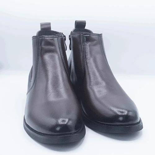 Men's Black Leather Chelsea Boots GS35