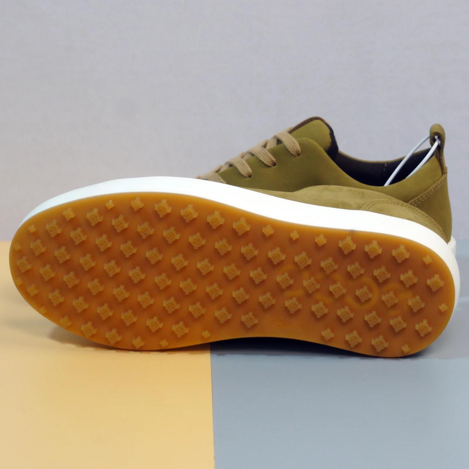 Men's Olive Nubuck Sport-Casual Sneakers GS111