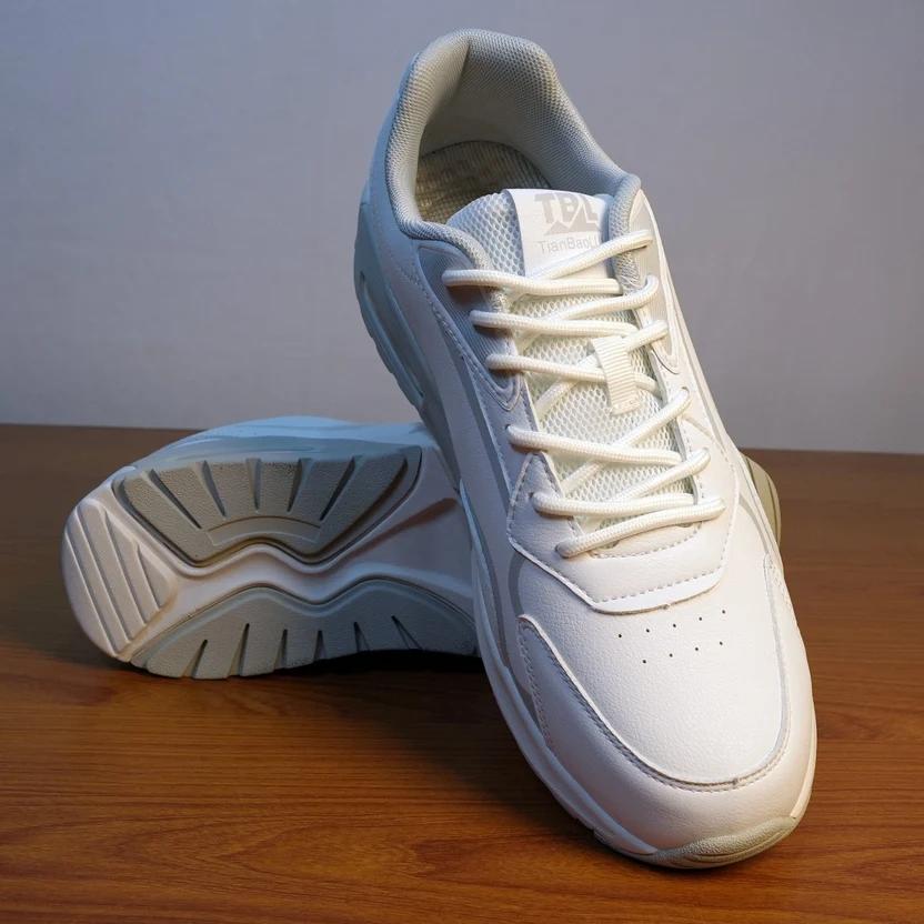 TBL Men's Classic White Air-Cushioned Sneakers GS134