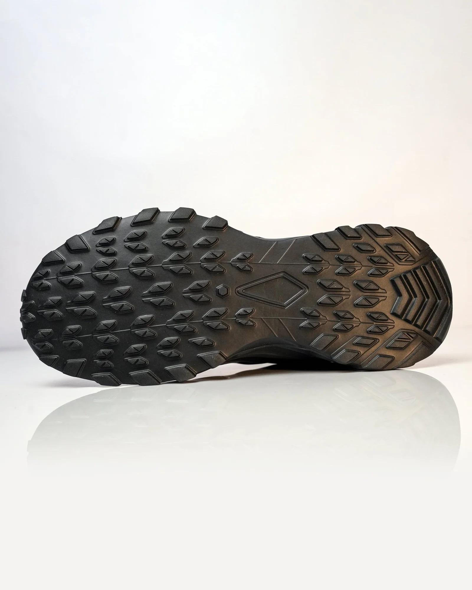 Warrior Black Grey Leisure Sports Shoes For Men GS143
