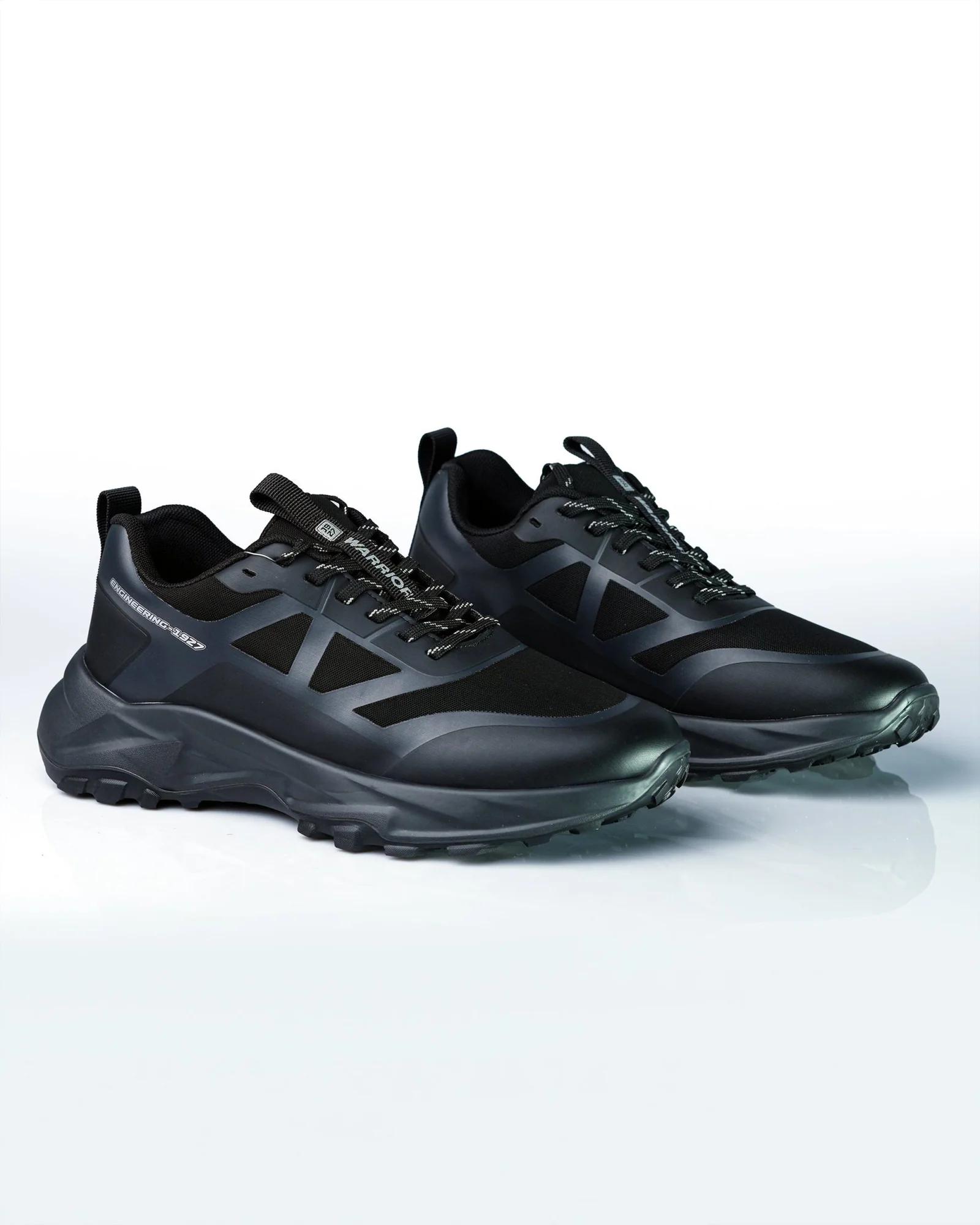 Warrior Black Grey Leisure Sports Shoes For Men GS143