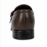 Run Shoes Double Buckle Brown Loafers (2289)