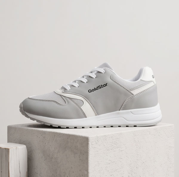 GoldStar DASY-02 Men’s Grey & White Lightweight Running Shoes