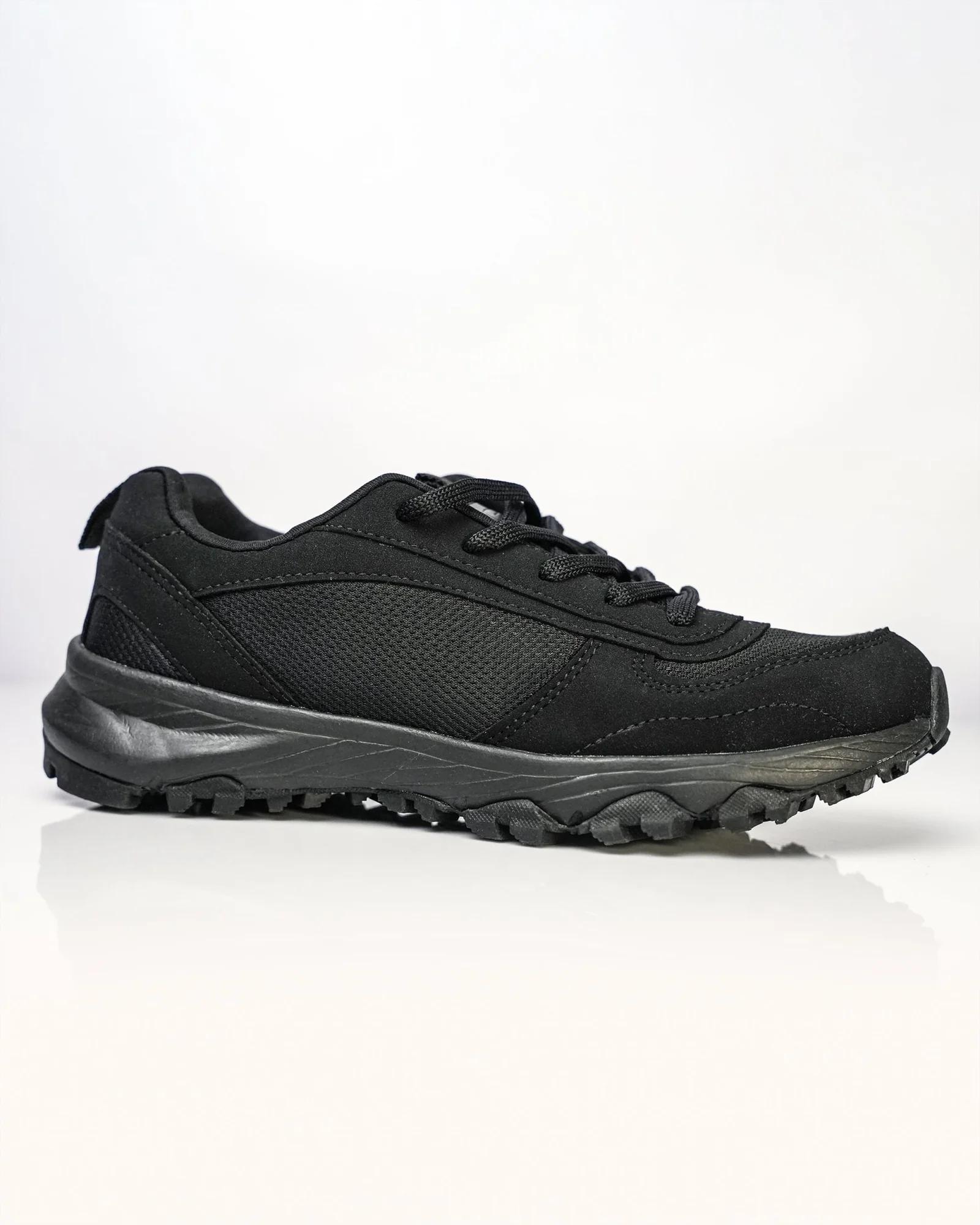 Goldstar Full Black Sports Running Shoes For Men GS162