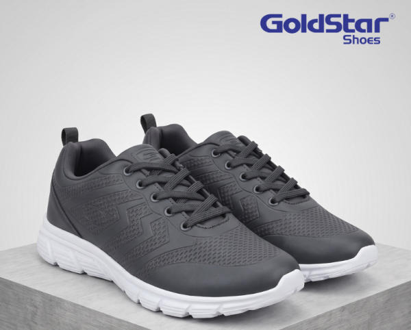 Goldstar G10-G708 Men’s Dark Grey Running & Walking Shoes | Lightweight Sports Sneakers