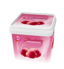 strawberry ice cream 500ml poly tube