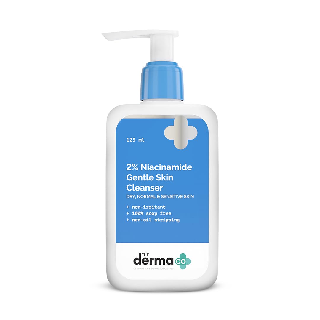 The Derma Co. 2% Niacinamide Gentle Skin Cleanser for Sensitive, Dry & Normal Skin, 