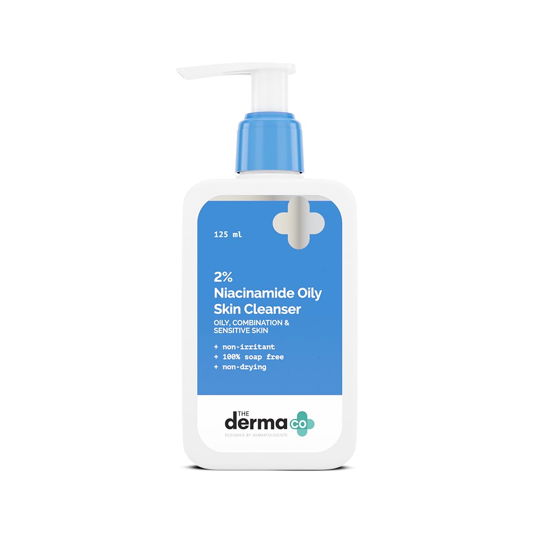 The Derma Co. 2% Niacinamide Oily Skin Cleanser for Sensitive, Oily & Combination Skin