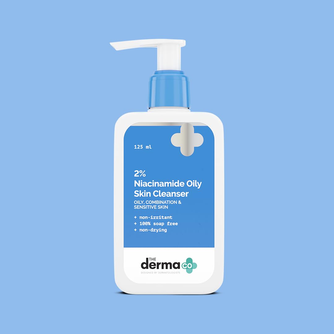 The Derma Co. 2% Niacinamide Oily Skin Cleanser for Sensitive, Oily & Combination Skin